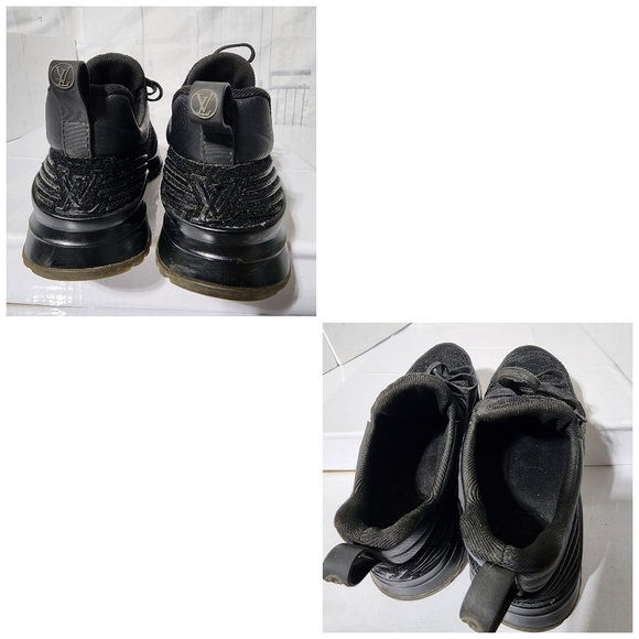 Louis Vuitton Knitted Sneakers Black Size 5 - Picture 9 of 15